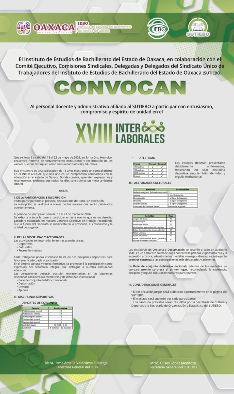 XVIII INTERLABORALES 2026